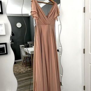 Bridesmaid Blush beautiful dress.